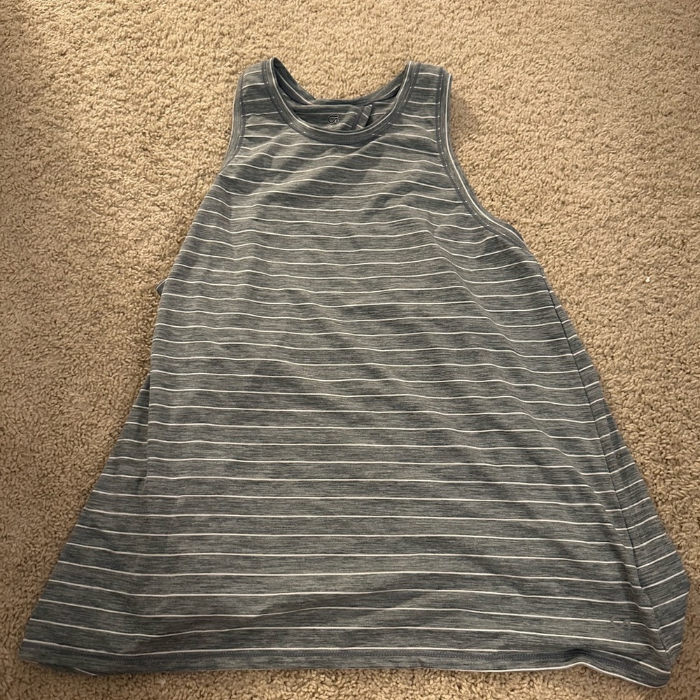 GAP Gray Striped Tank Top